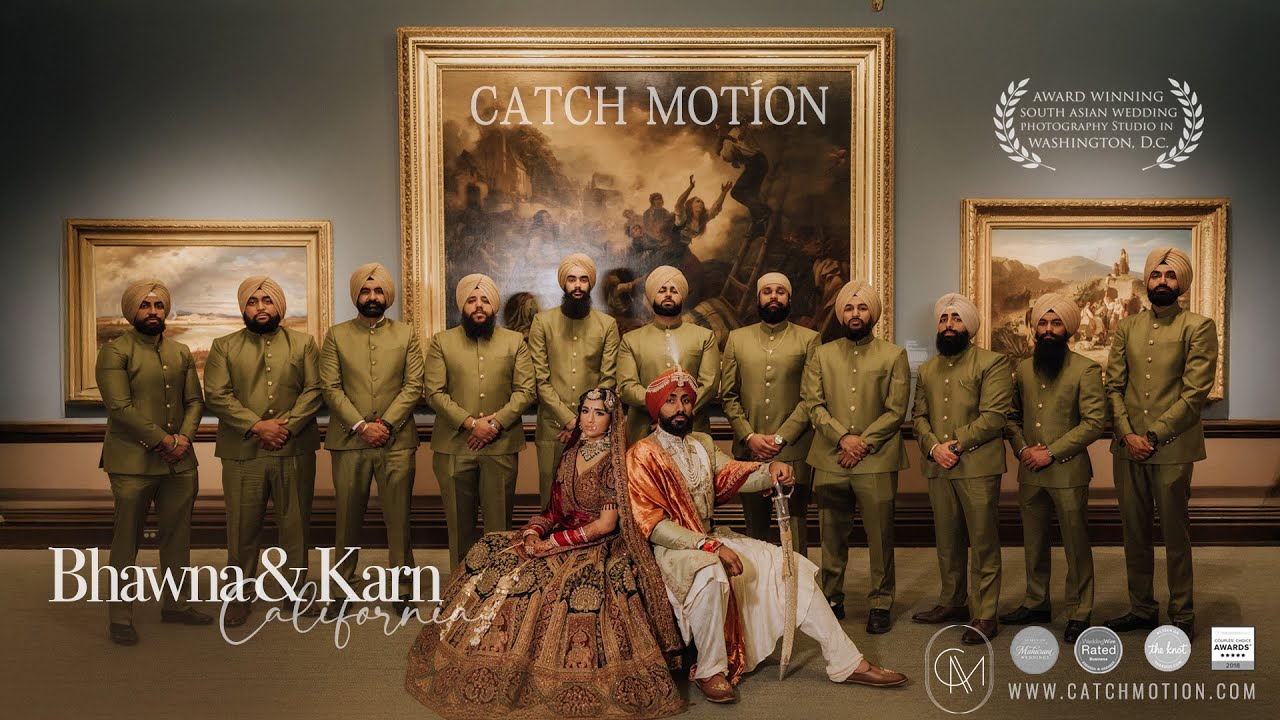 Beautiful California Sikh Wedding I Bhawna and Karn NDE film by Catch Motion