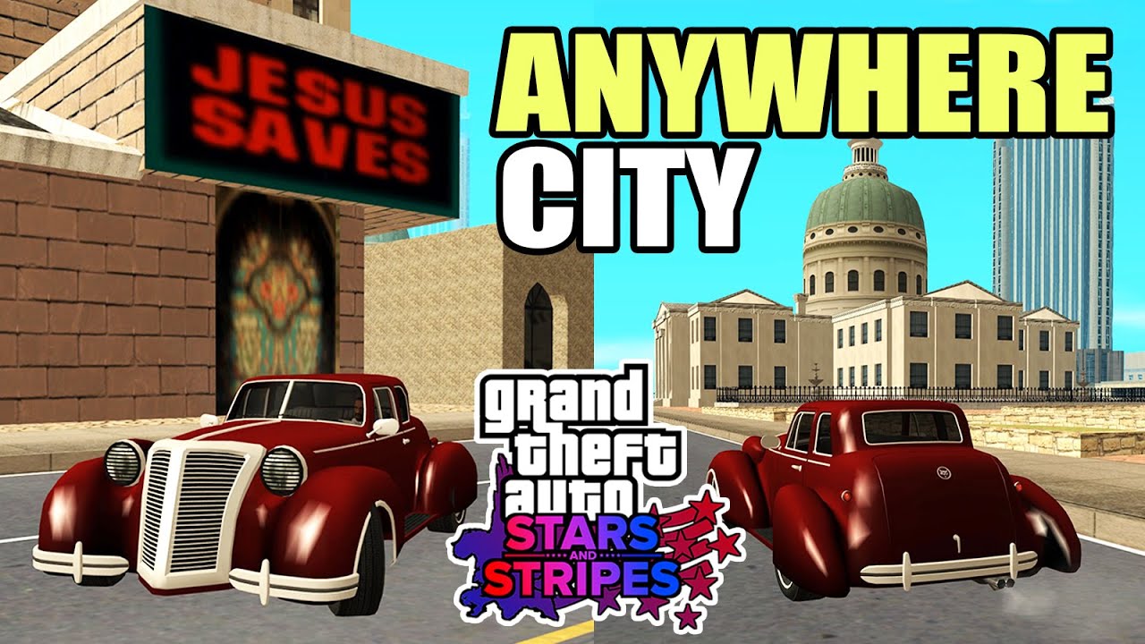 GTA United States Mod - Anywhere City Map (Stars and Stripes Total Conversion)