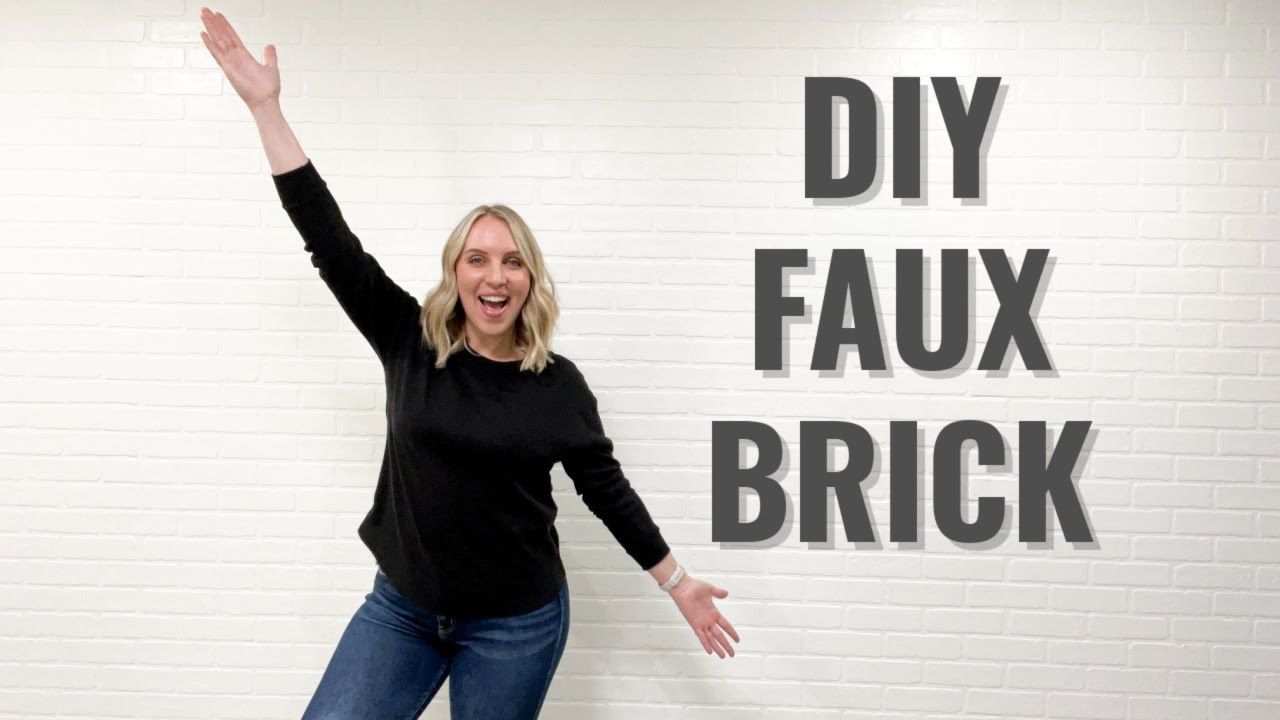 DIY FAUX BRICK