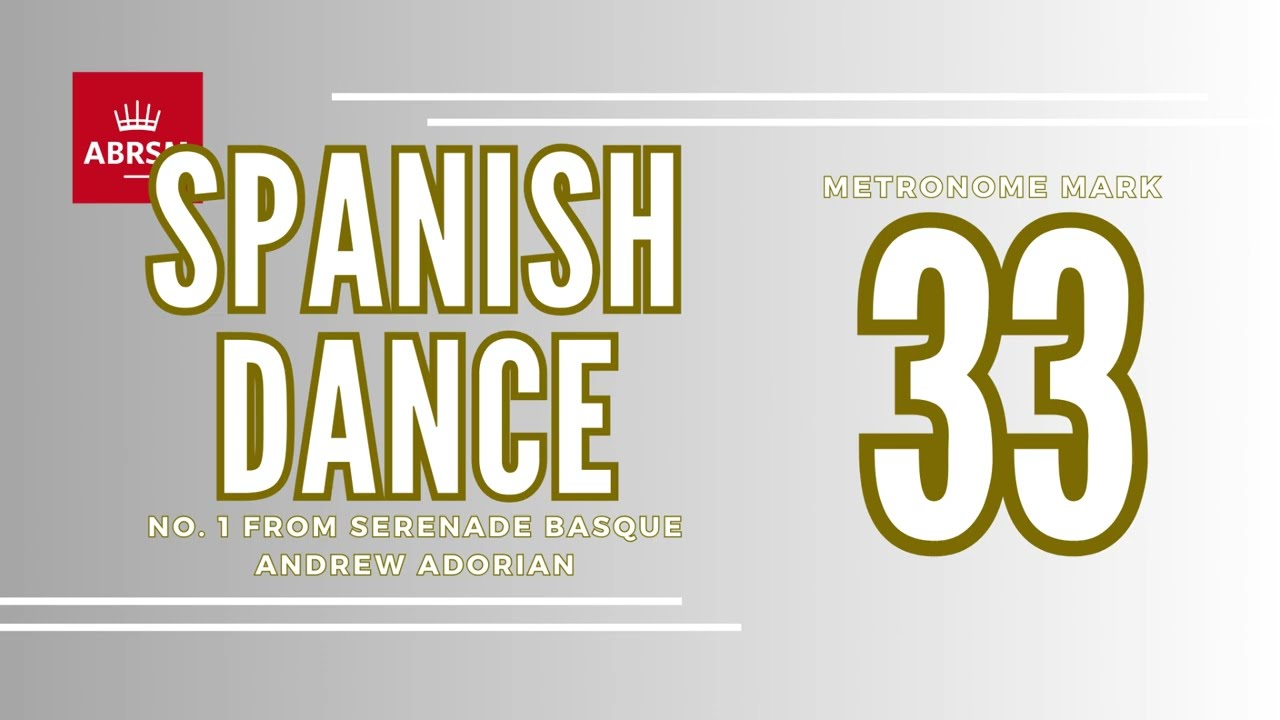 Spanish Dance by Adorian | #1 from Serenade Basque | Play Along | ABRSM Cello Grade 6 from 2024 | 33