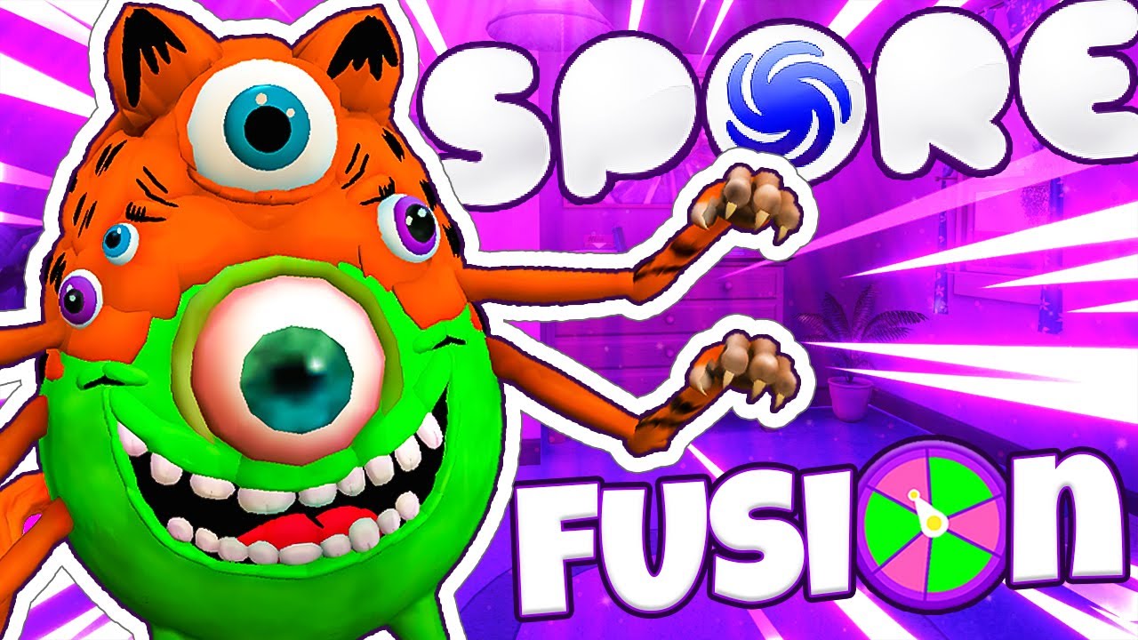 Fusioné a GARFIELD 🐈 con Mike Wazowski 👁️ en Spore