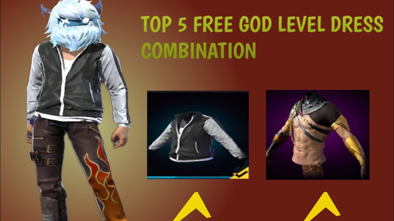 Top 5 god level dress combination for no top up players 👍👍👍