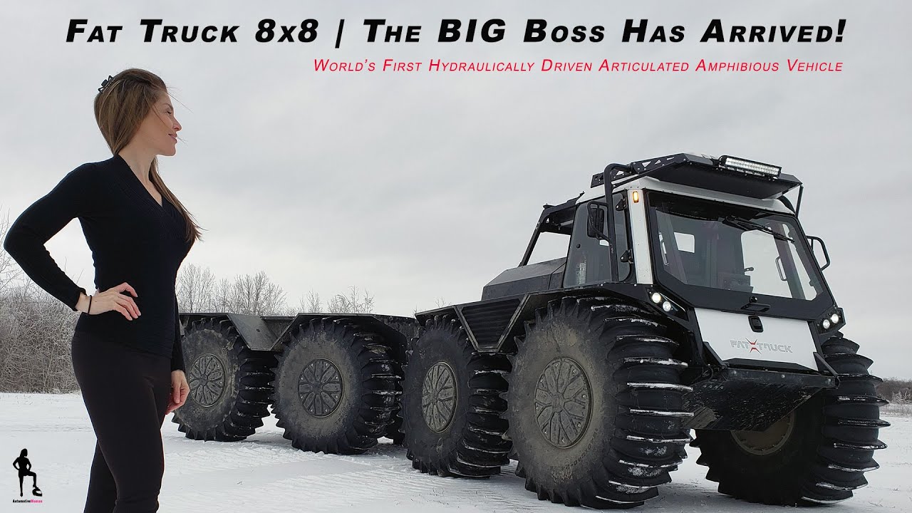 Fat Truck 8x8: The World's First Hydraulically Driven Articulated Amphibious Vehicle