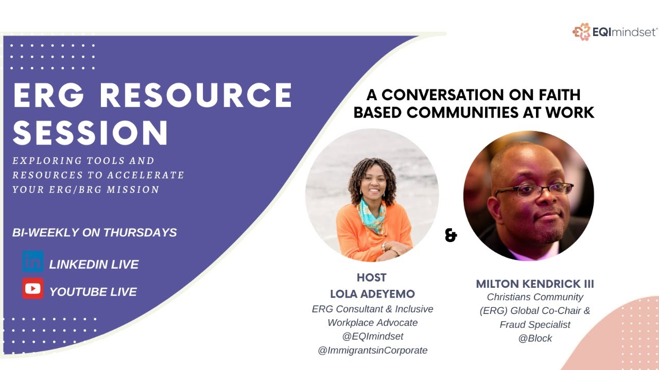 ERG Resources - A Conversation on Faith Based ERGs/BRGs