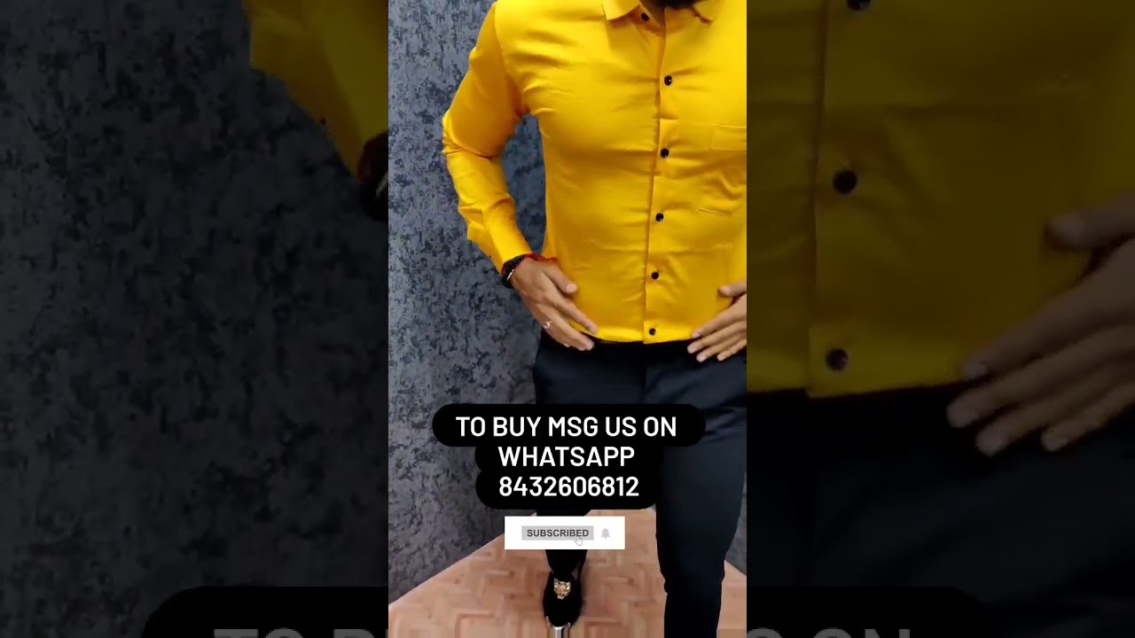 YELLOW SHIRT AND BLACK PANT | LYCRA SHIRT AND PANT | FORMAL DRESS | #shorts#mensfashion