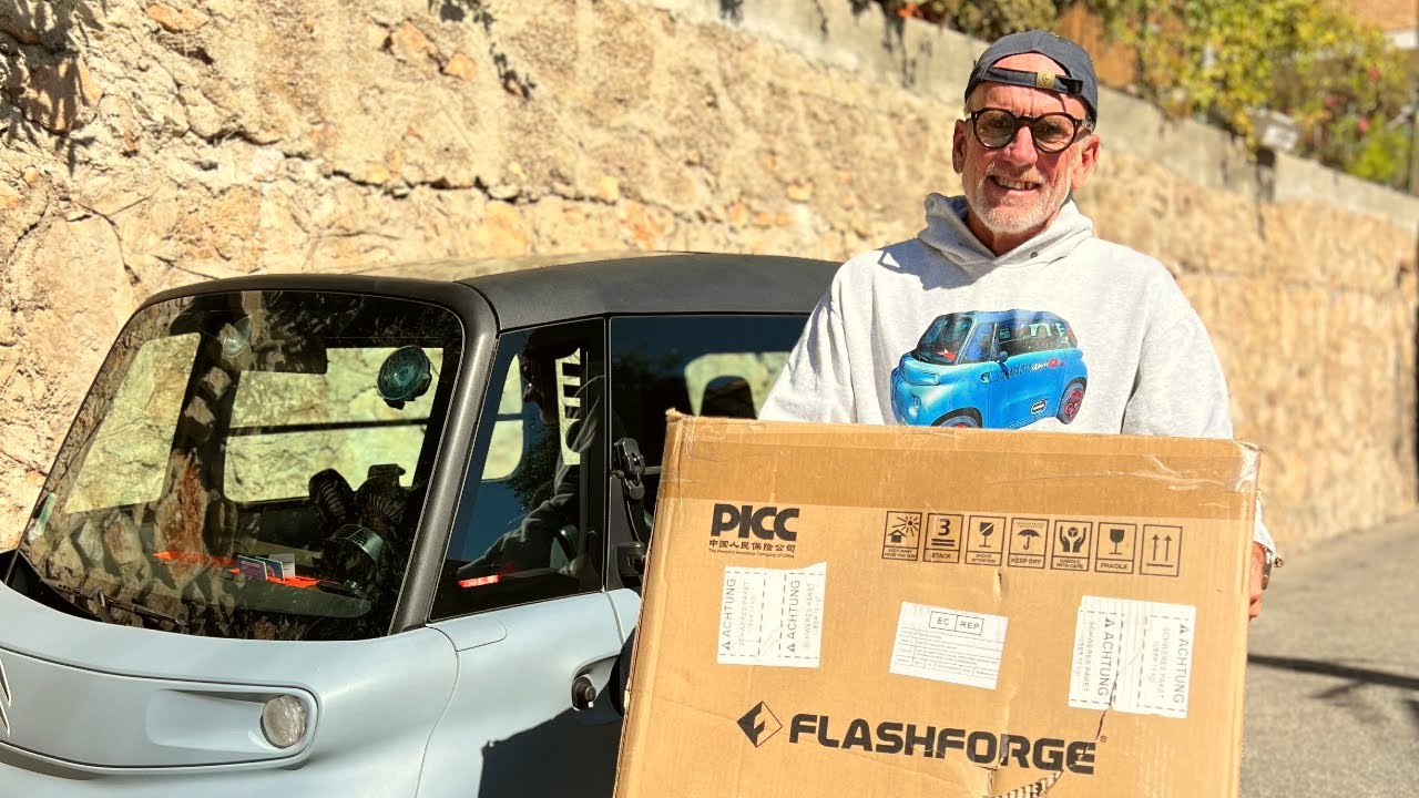 CAN I Learn To 3D PRINT Parts For CITROEN AMI? My FIRST 3D Printer, Flashforge Adventurer 4 Arrives!