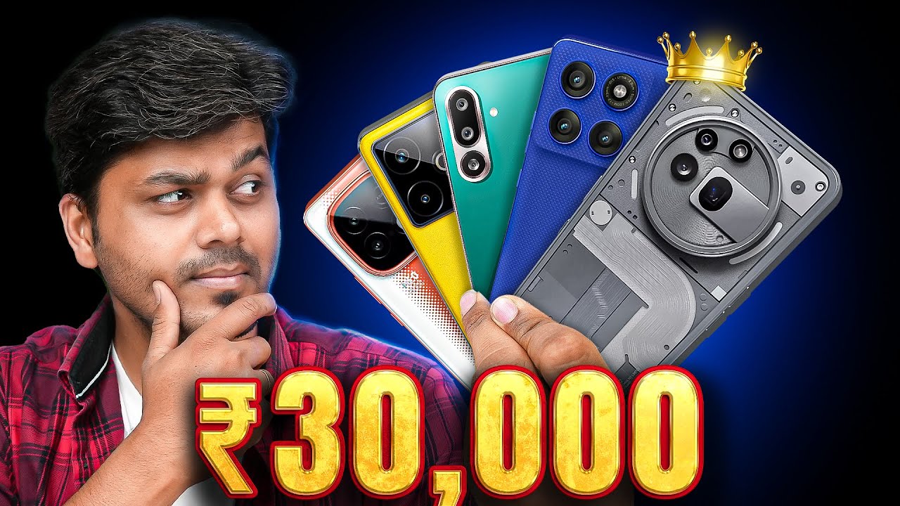 ⚡Top 5 Best Smartphones📱 Under ₹30,000 🔥 Camera , Gaming , All-Rounder