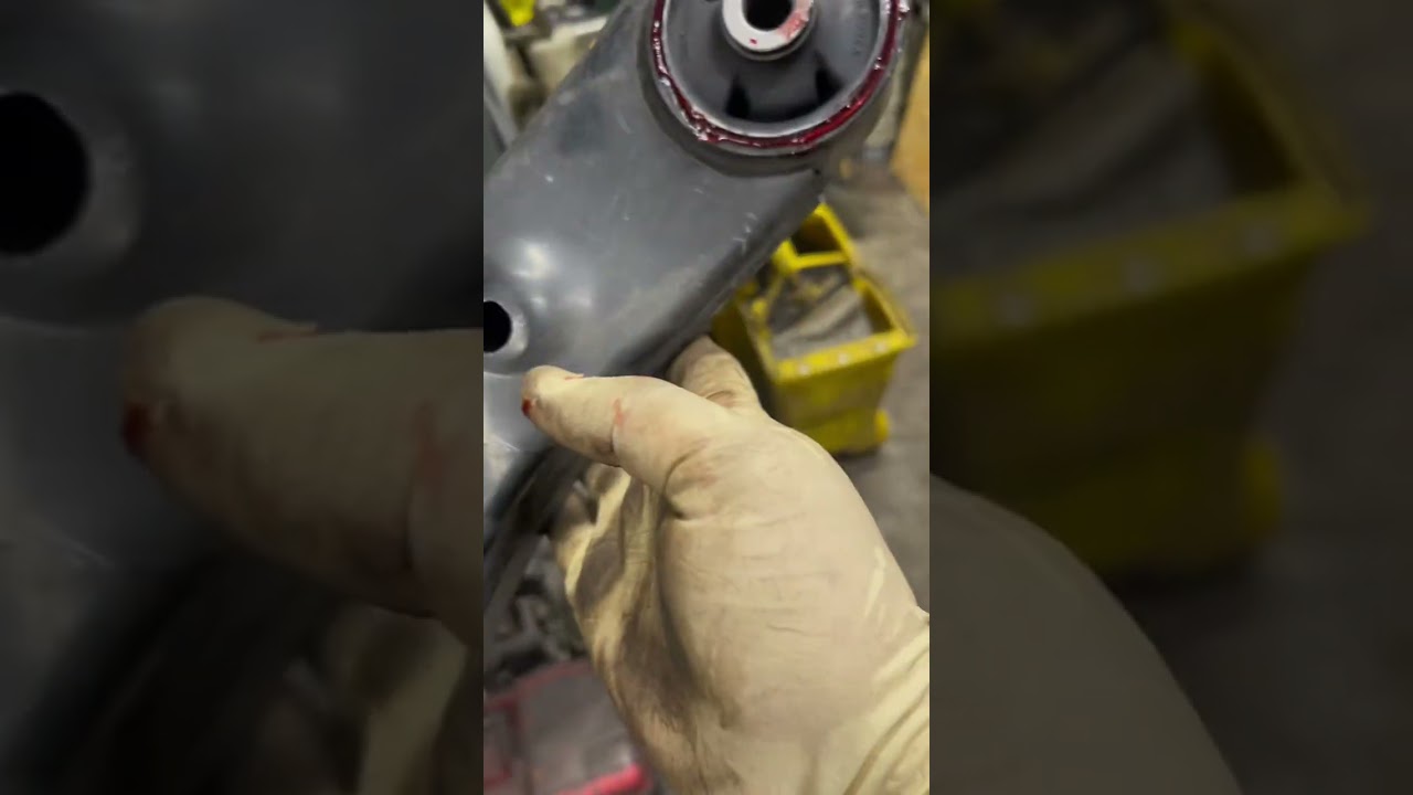 Kia Sedona 2017 lower control arm bushing replacement…