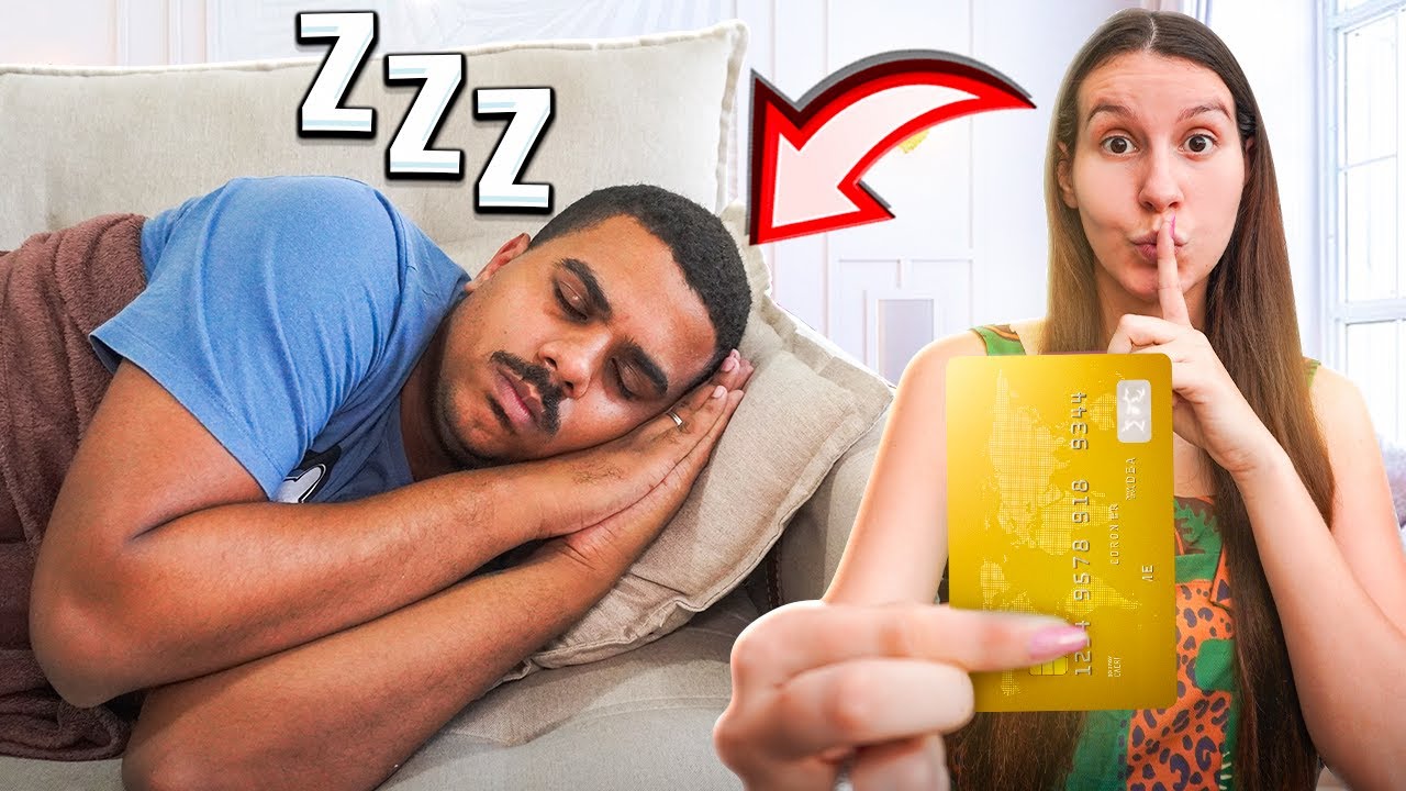 PEGUEI O CARTÃO DO MEU NAMORADO SEM ELE SABER E GASTEI MUITO! - *estourei o limite