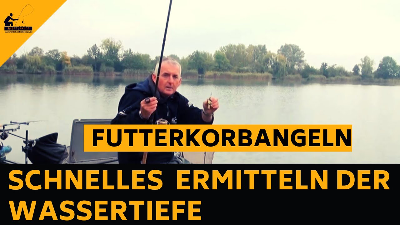 Perfektes Ausloten des Angelplatzes an der Feederrute