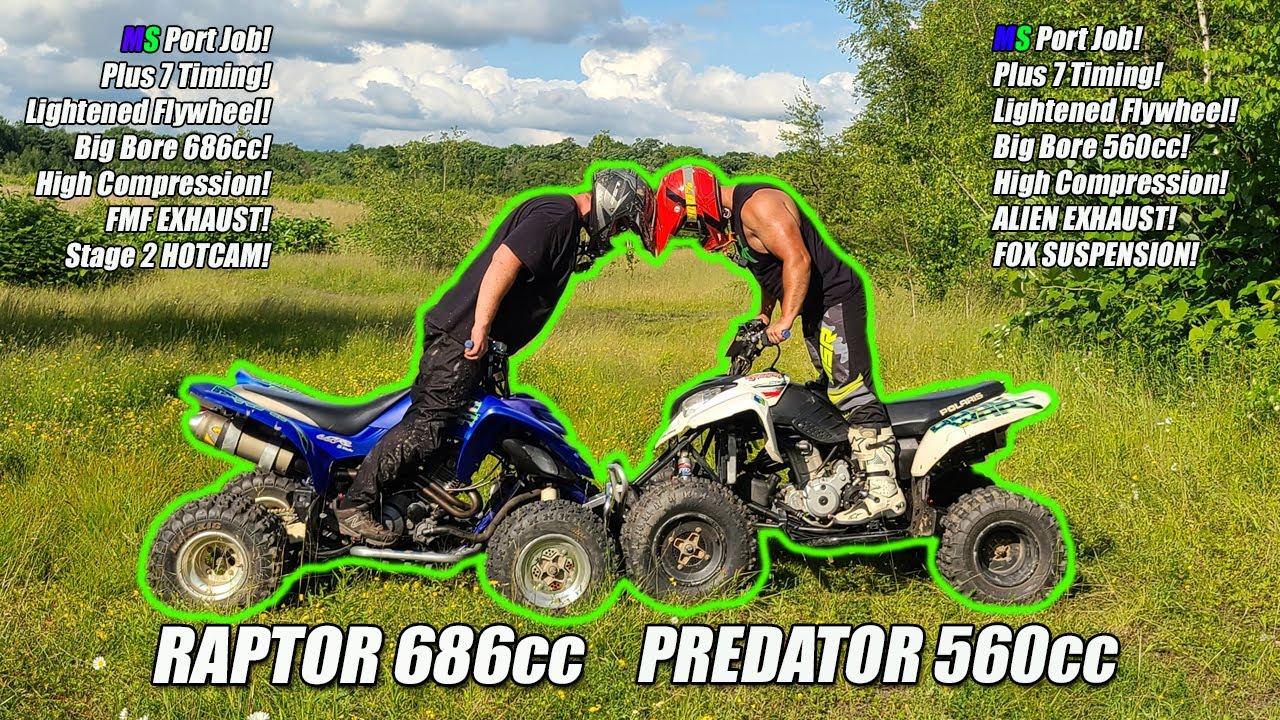 НАСКОЛЬКО БЫСТРЫ Raptor 686 и Predator 560? ДАВАЙТЕ УЗНАТЬ! Quad Warz S2 Ep1
