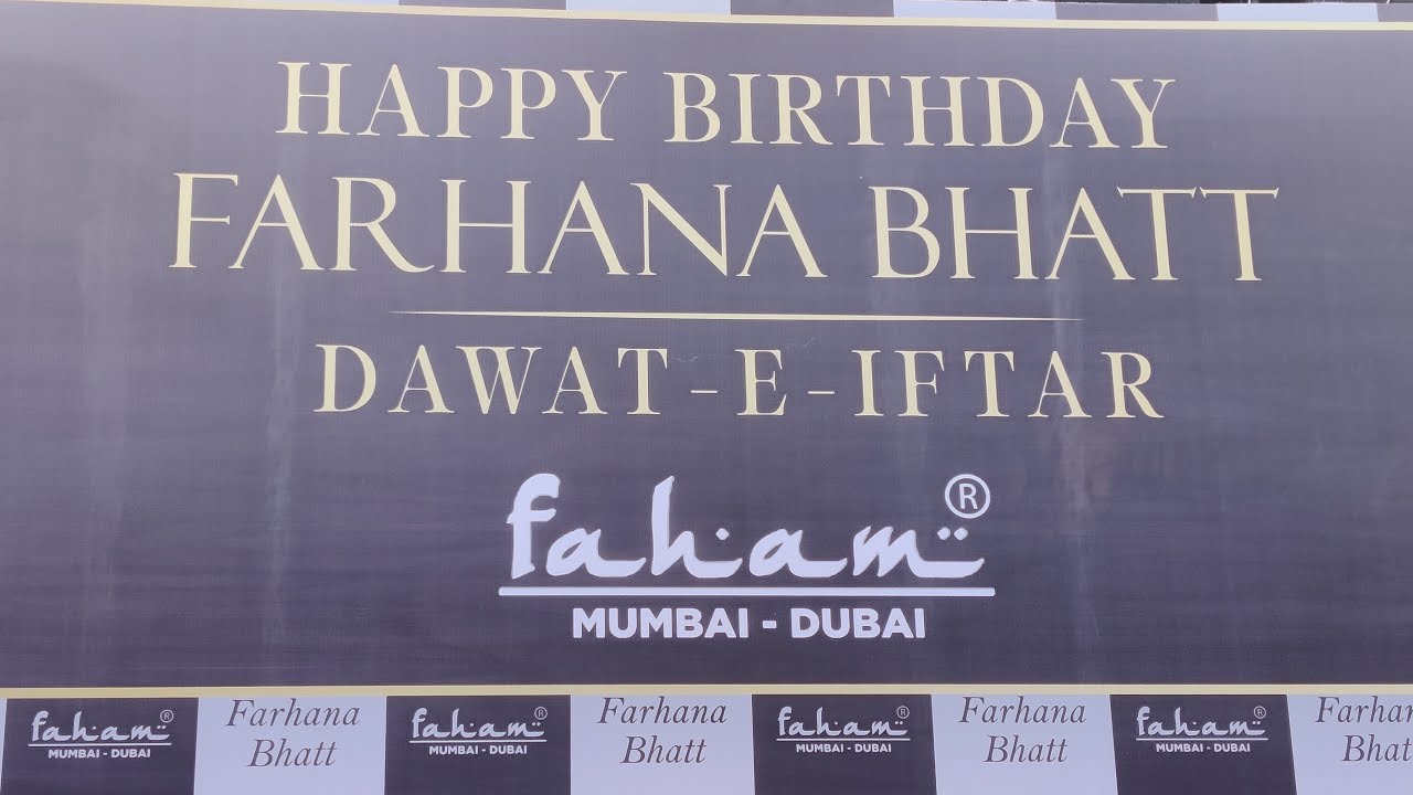 Farhana Bhatt Birthday Party & Iftaar Party