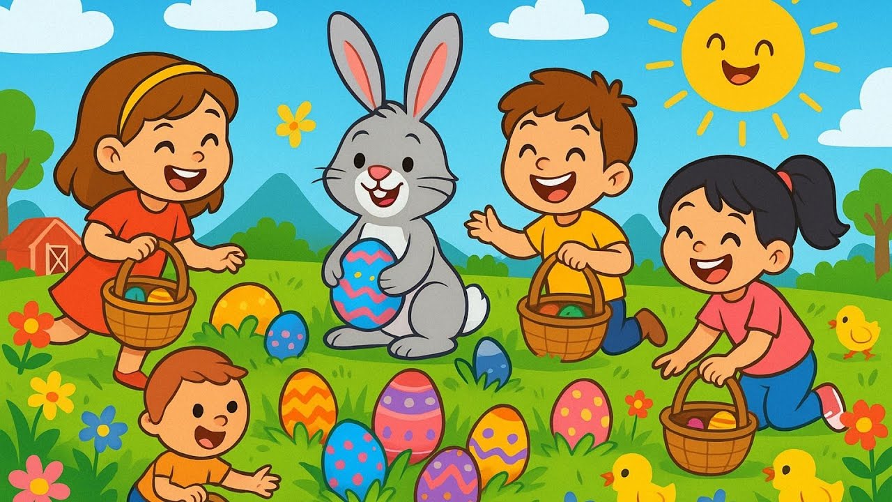 Hopp Hopp Osterhas&rsquo; &ndash; Fr&ouml;hliches Kinderlied zum Ostern🥚🌸 | Kinderlieder und Spa&szlig;