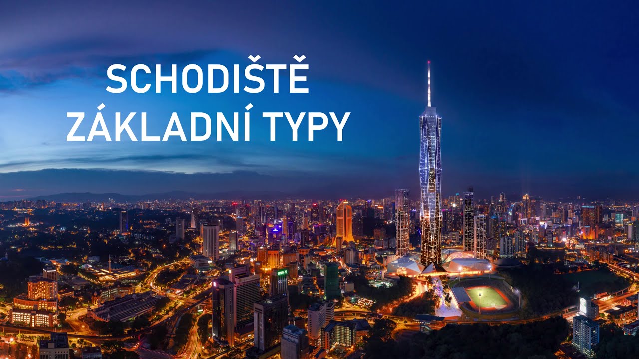 Schodiště v Archicadu - základní typy schodišť