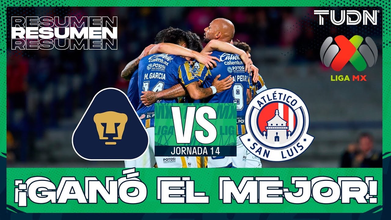 Resumen - Pumas vs Atl&eacute;tico de San Luis | Liga MX - Jornada 14 Apertura 2025 | TUDN