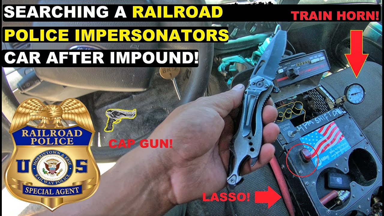 Searching A RailRoad Police Impersonators car after Impound! | Crown Rick Auto