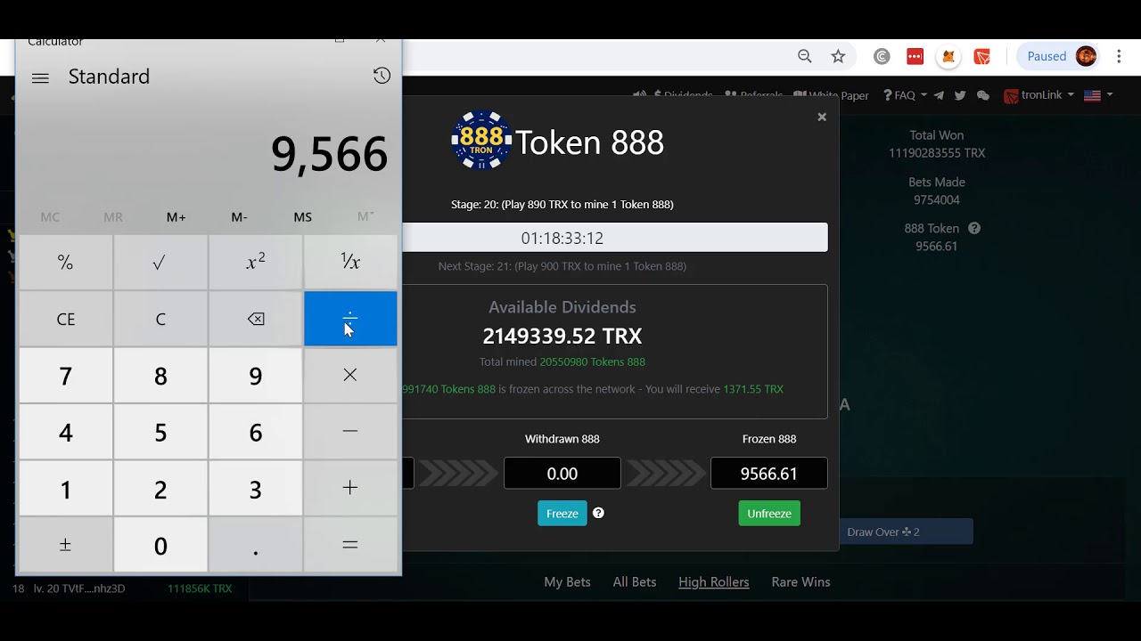 My Current 888 Tron Strategy