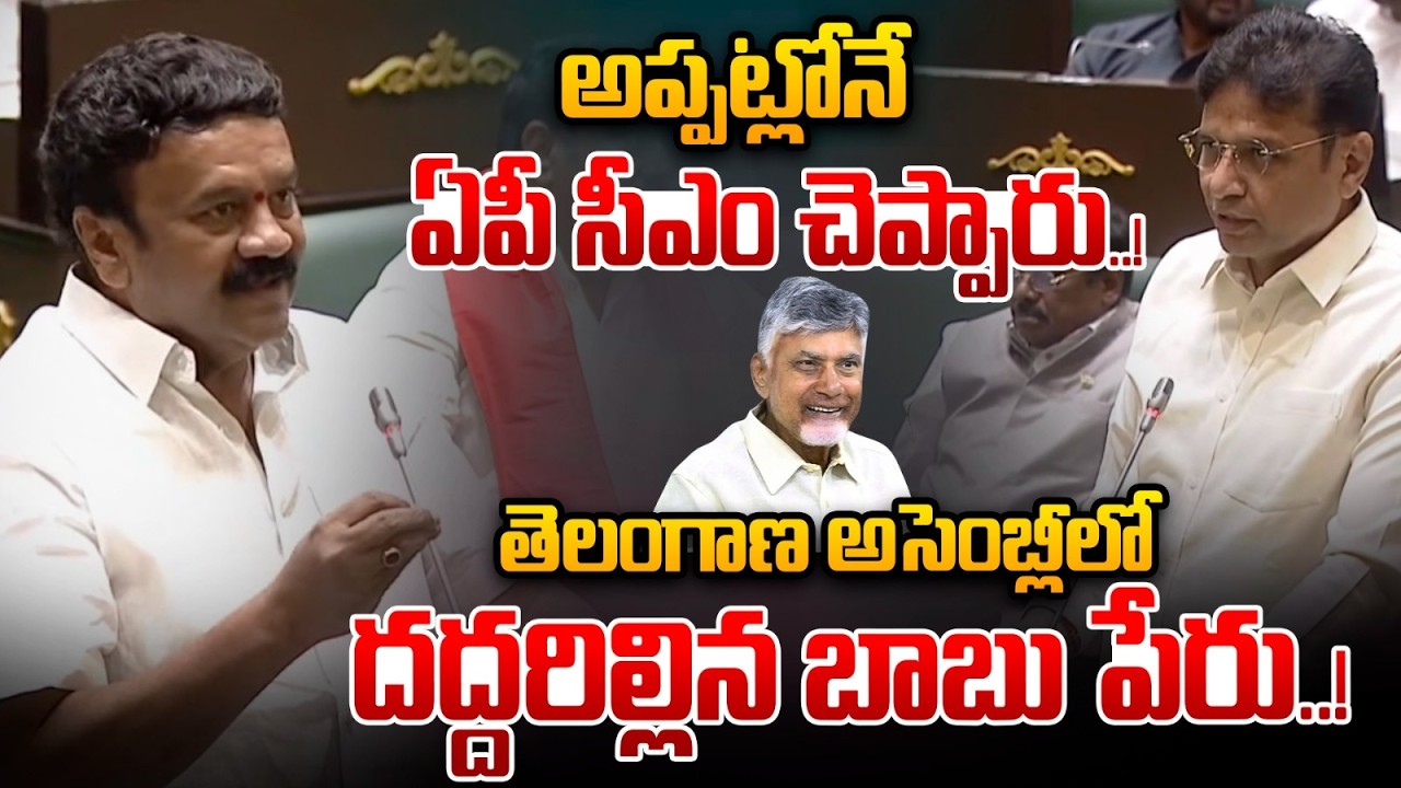 Talasani Ssrinivas Yadav About CM Chandrababu: తెలంగాణ అసెంబ్లీలో దద్దరిల్లిన బాబు పేరు..! | WWT