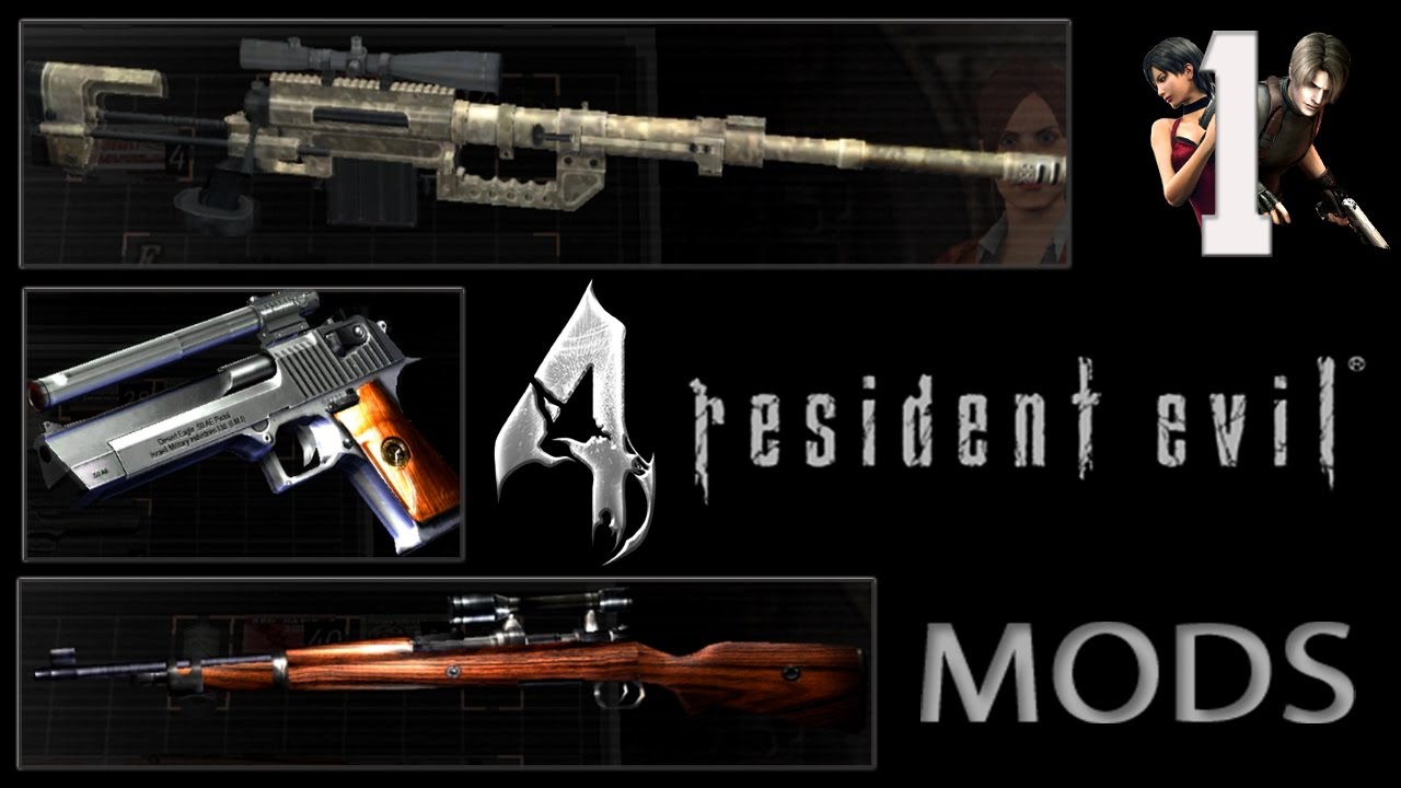 Resident Evil 4 Coletânea de Mods #1 Mods de Armas.