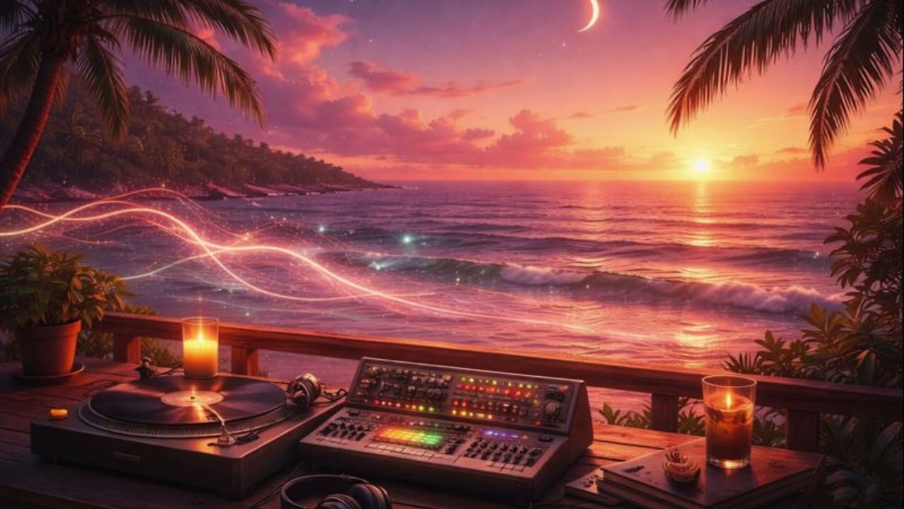 Chillwave & Binaural Beats for Deep Focus – Relaxing Ocean Waves & Electronic Vibes