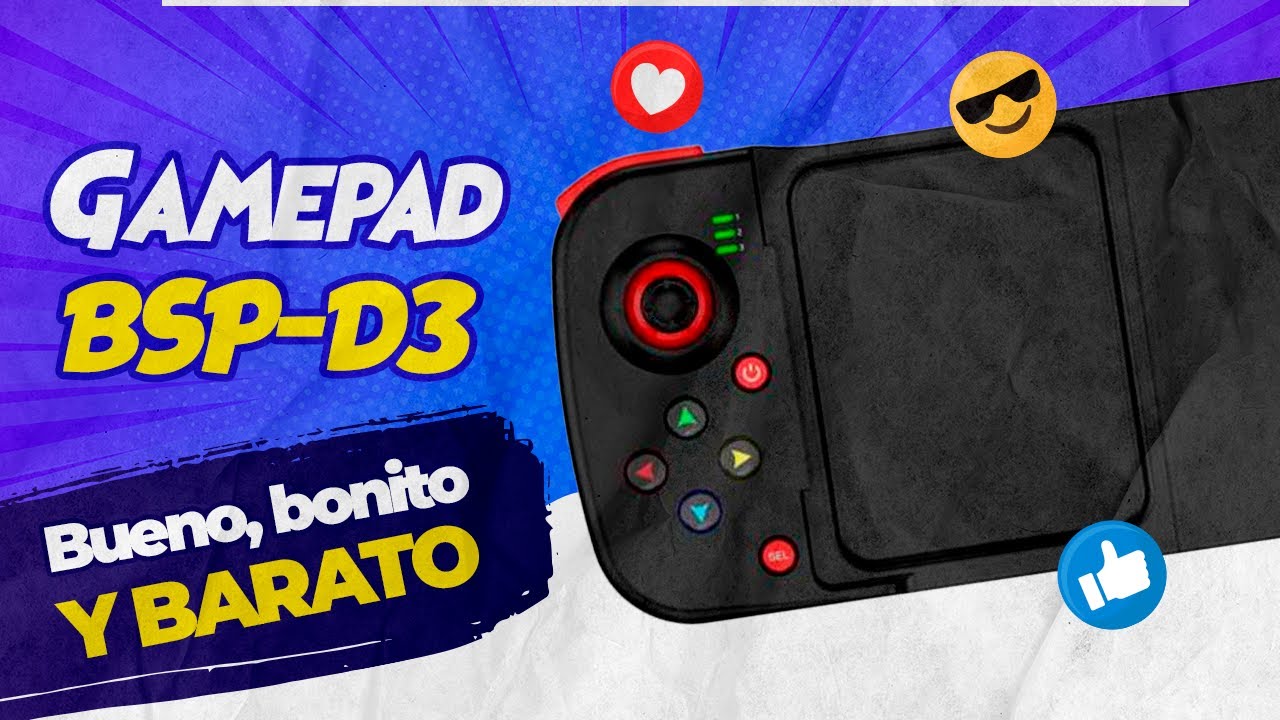 El mejor GAMEPAD de Aliexpress BSP-D3 // TUTORIAL Y REVIEW *Bueno, bonito y barato* El más BARATO