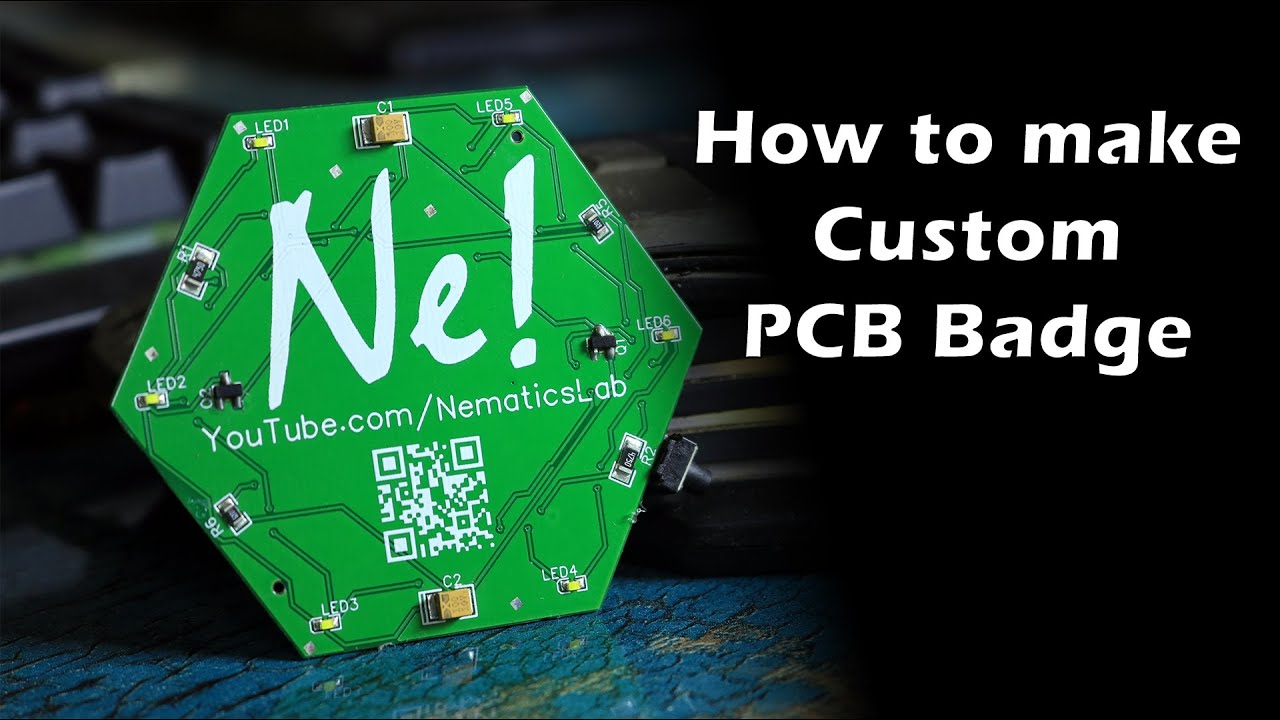 How to Make Custom PCB Badge | DIY