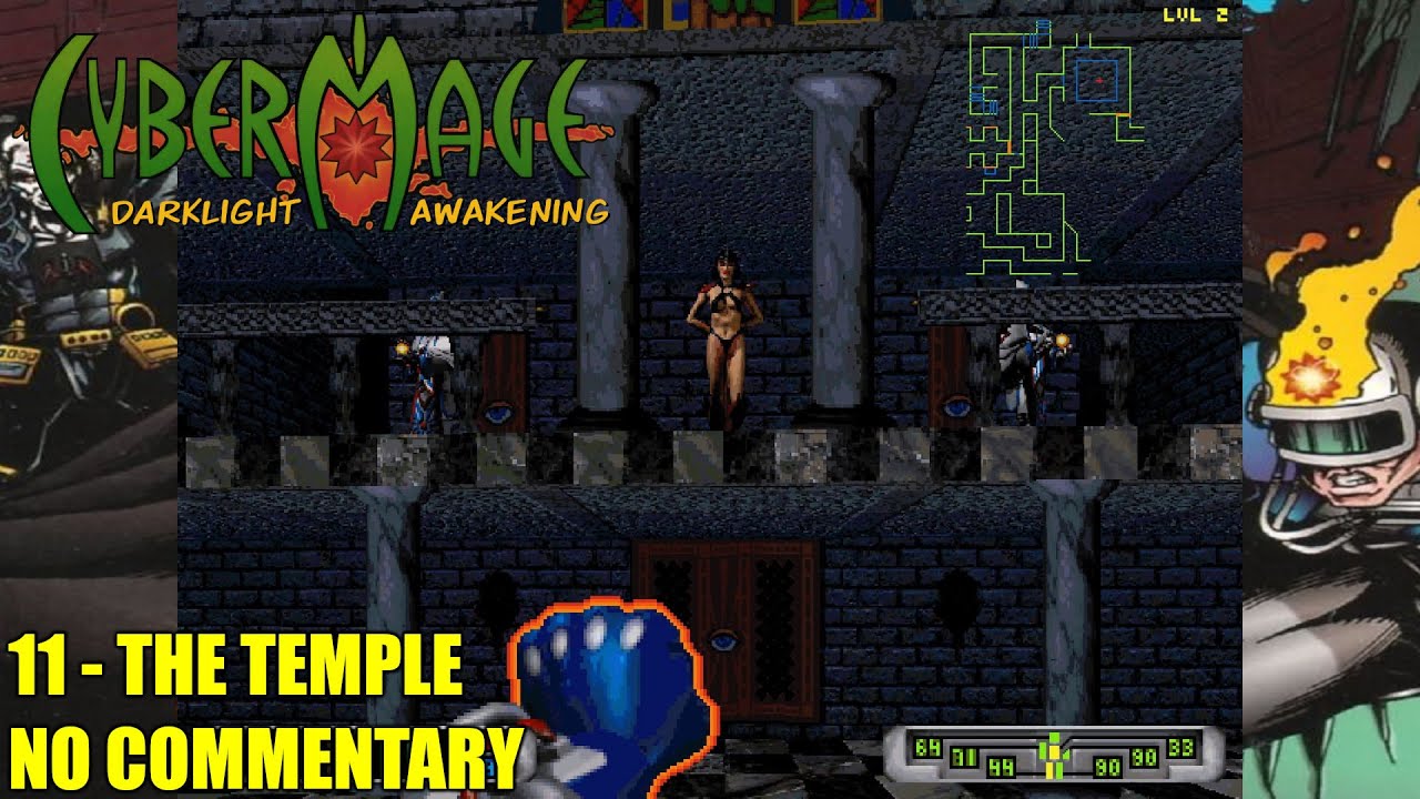 Cybermage: Darklight Awakening (DOSBox) - 11 The Temple - No Commentary