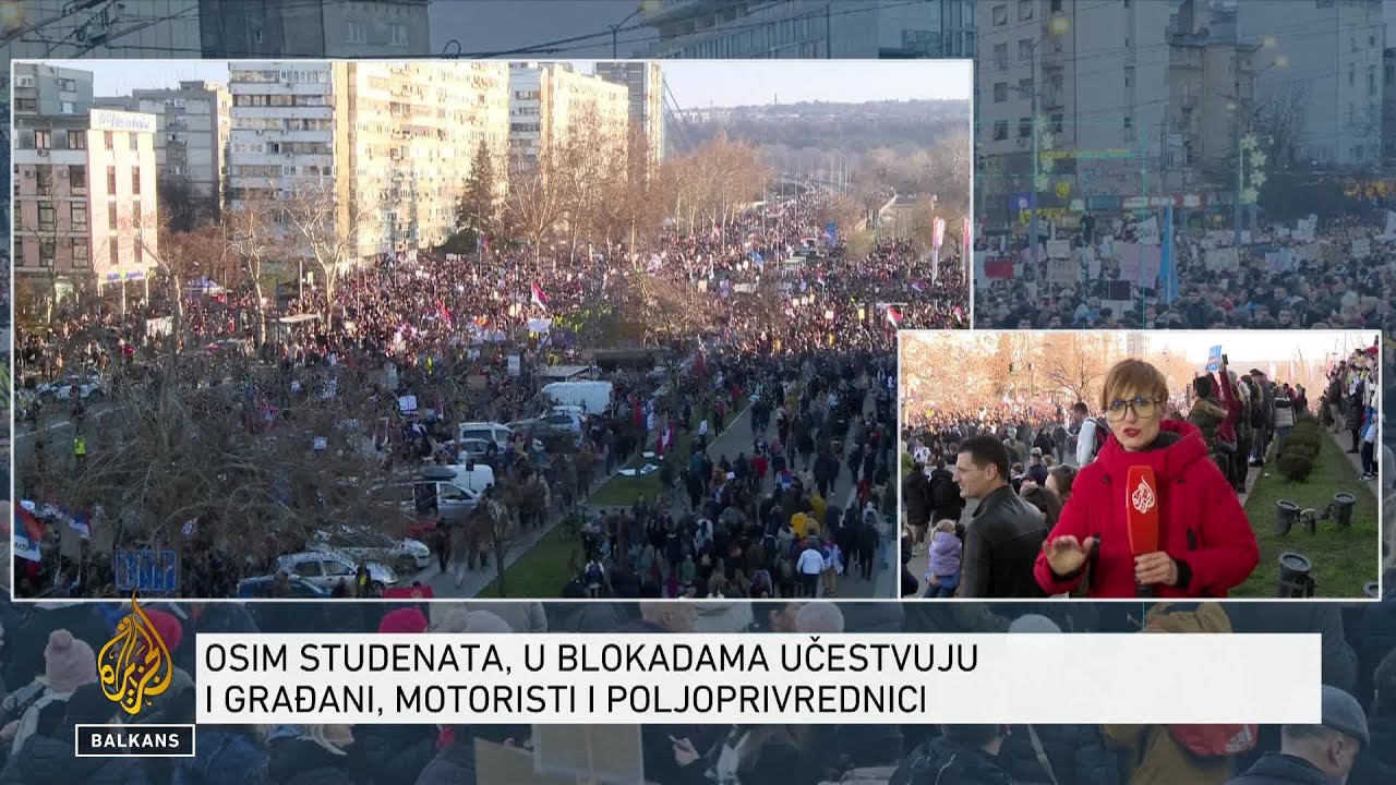 Most slobode: Ne vidi se kraj koloni studenata koja stiže