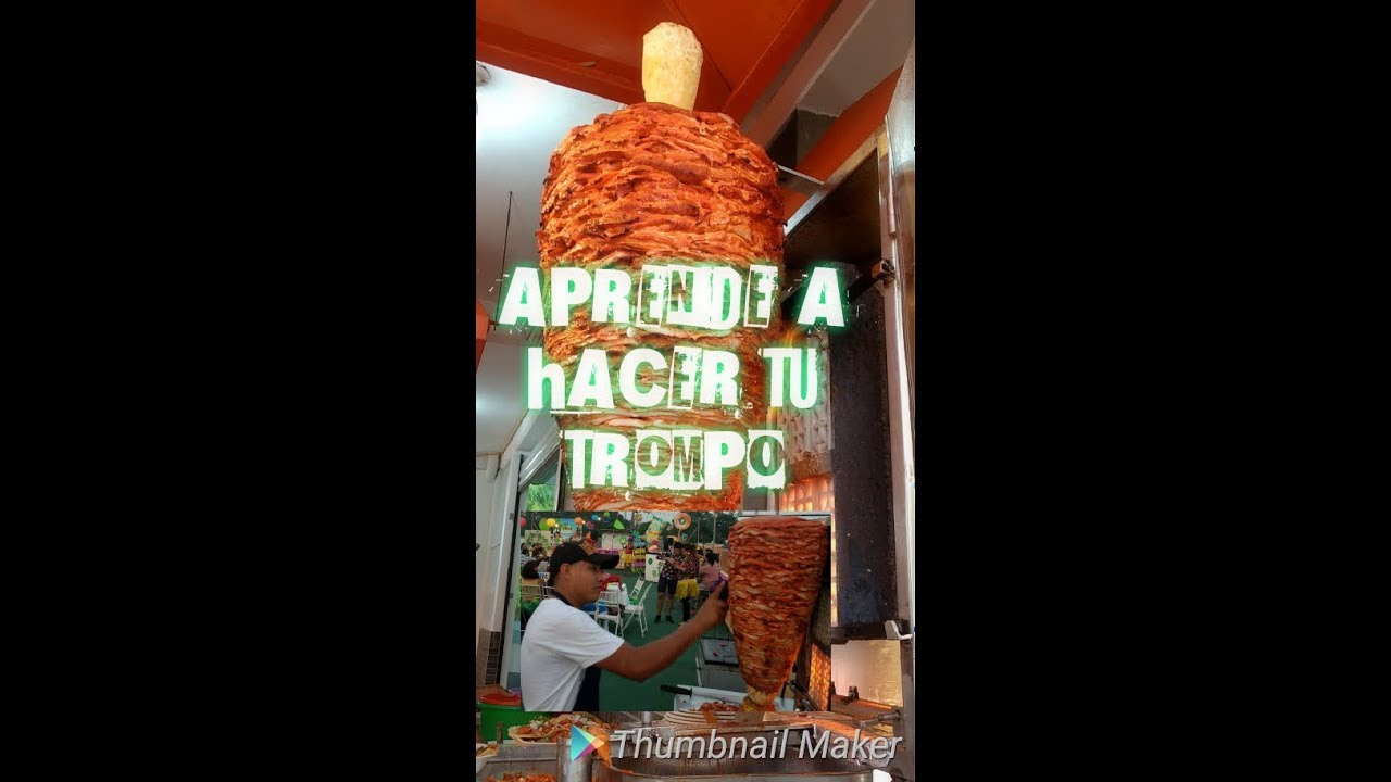 aprende a hacer un  trompo al pastor TUTORIAL