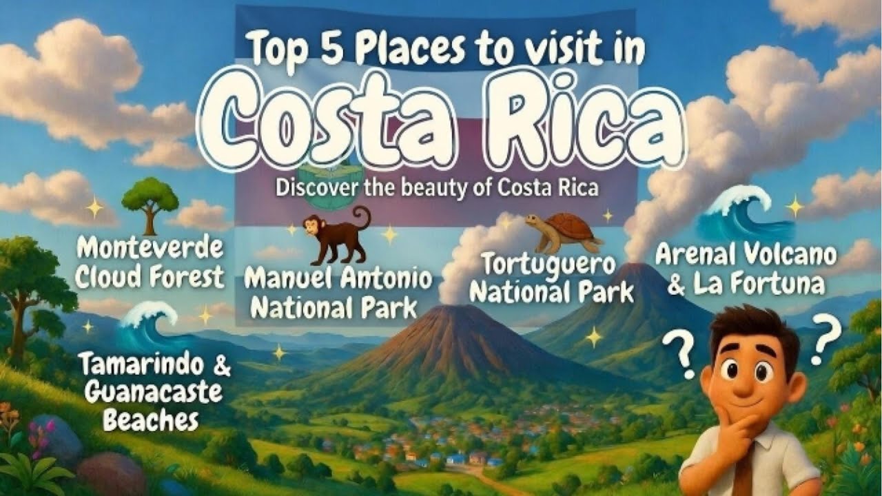 Top 5 Places to Visit in Costa Rica 🇨🇷 | 