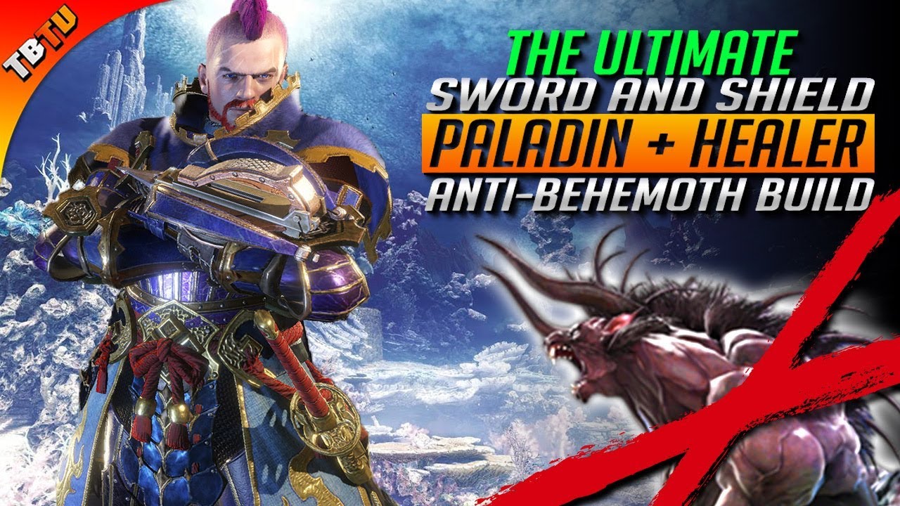 ULTIMATE PALADIN AND HEALER SWORD AND SHIELD! DEFEAT BEHEMOTH! Monster Hunter World