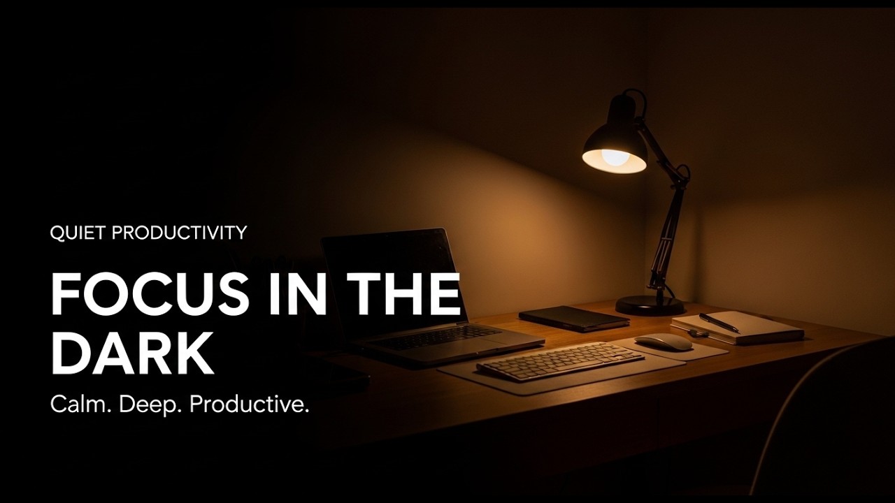 🌙 Staying Focused in a Dim Setting: Low Energy Beats for Late Night Work