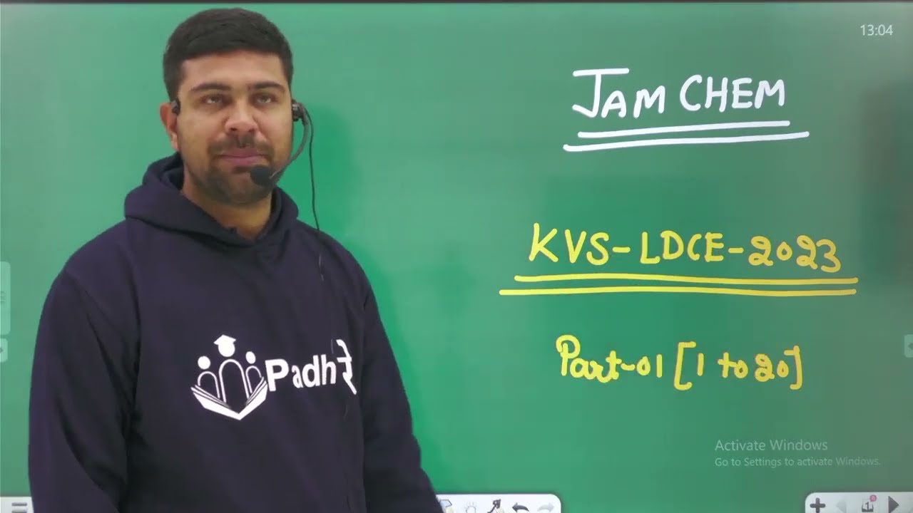 KVS LDCE PGT Chemistry Paper Solution 2023 Part-01