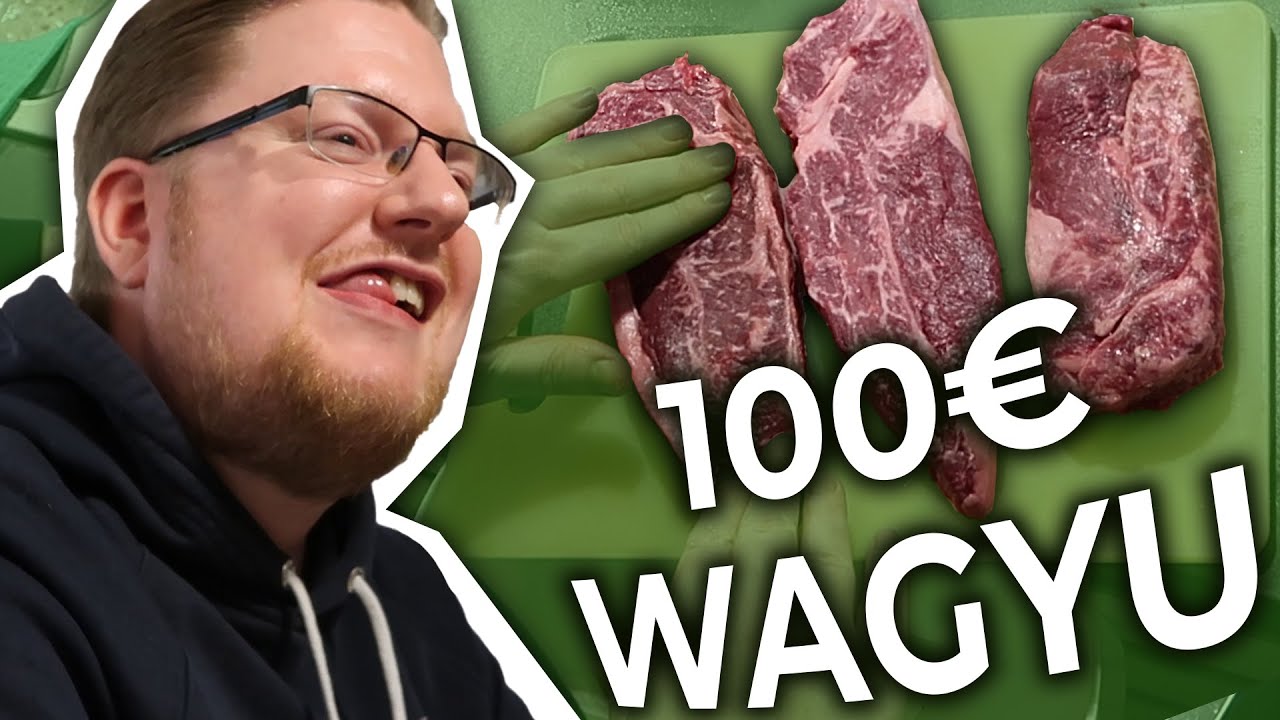 Betrunkener Mann kocht 100€ Wagyu-Steak | Pietsmiet kocht Wagyu