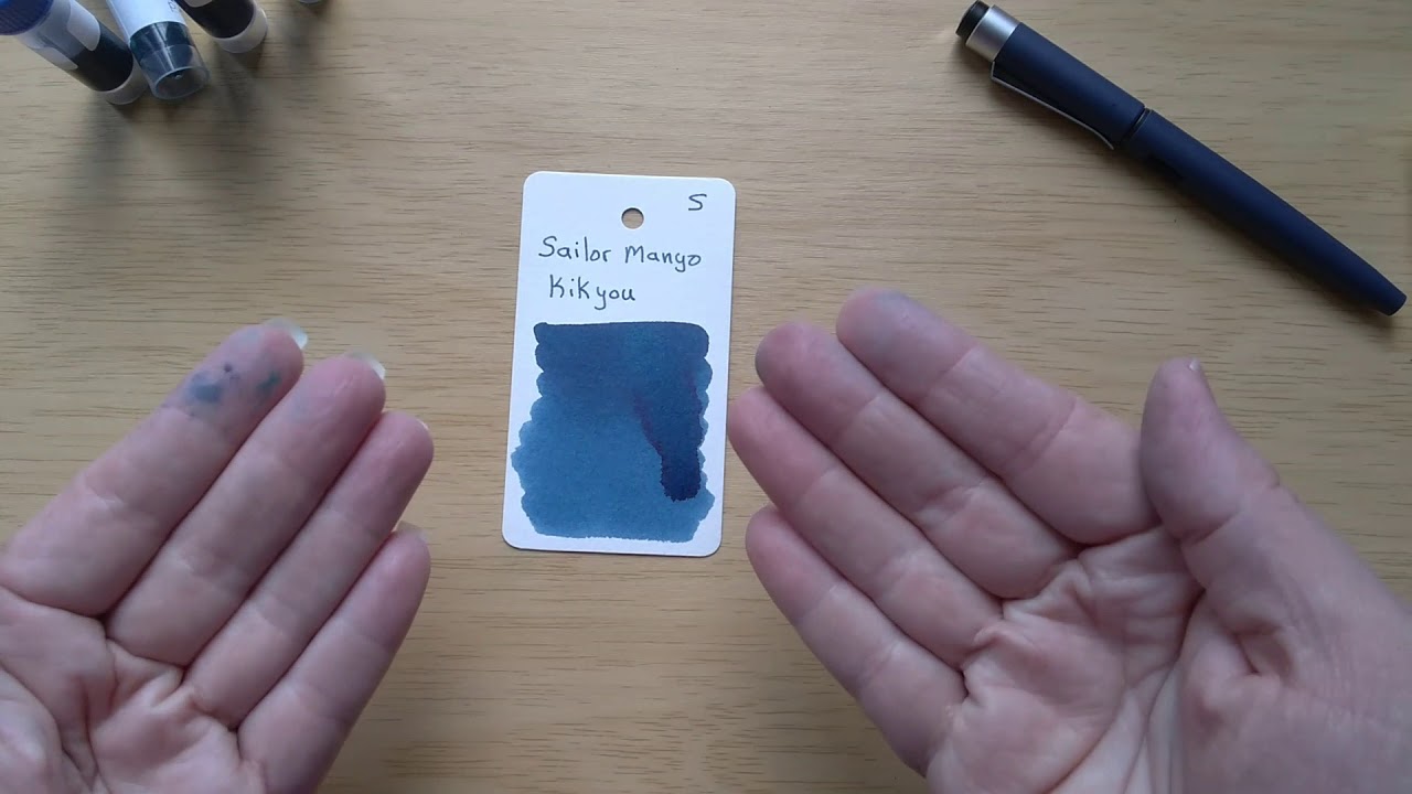 Day 27 -- Sailor Manyo Kikyou -- 30 Blue Inks 30 Days