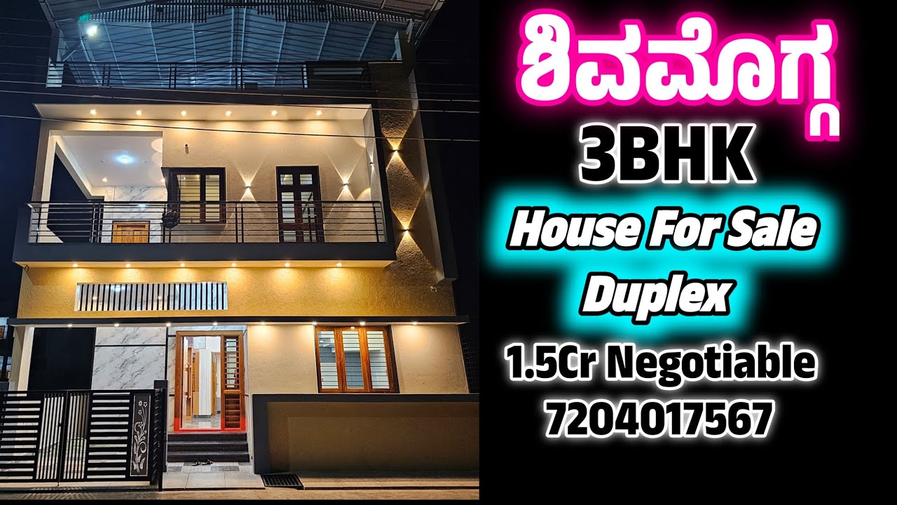 30&times;40 North duplex 3BHK North door House Home Tour | Shimoga Raj Properties | Adarsha Nagara
