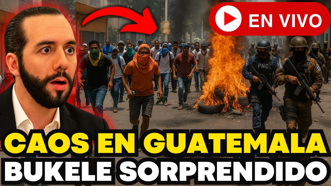 🚨 ¡ATENTADO EN GUATEMALA! 🔥 CAOS EN LAS CALLES ‼️ BUKELE NO LO VIO VENIR 😱 EL SALVADOR NO TEME
