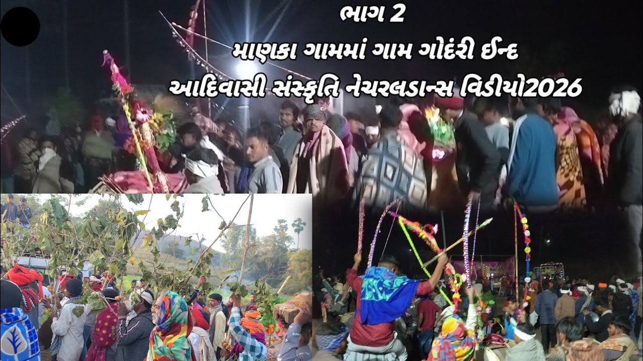 ભાગ 2/માણકા ગામમાં ગામ ગોદંરી ઈન્દ આદિવાસી સંસ્કૃતિ મુજબ ફુલ ડાન્સ વિડિયો manka game#dance 28/1/2026