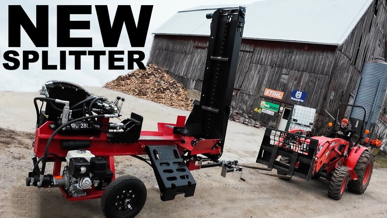 WOLFE RIDGE 28C MAGNUM - NEW LOG SPLITTER IN THE WOODYARD!
