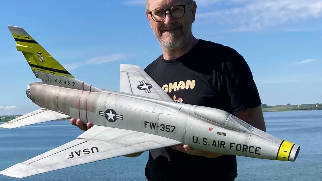 3D printed F-100 Super Sabre for 50mm edf