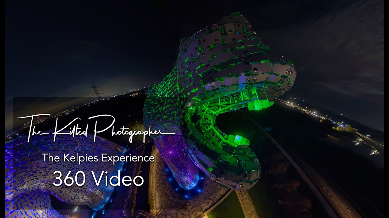 The Kelpies Night Experience | 360 Video