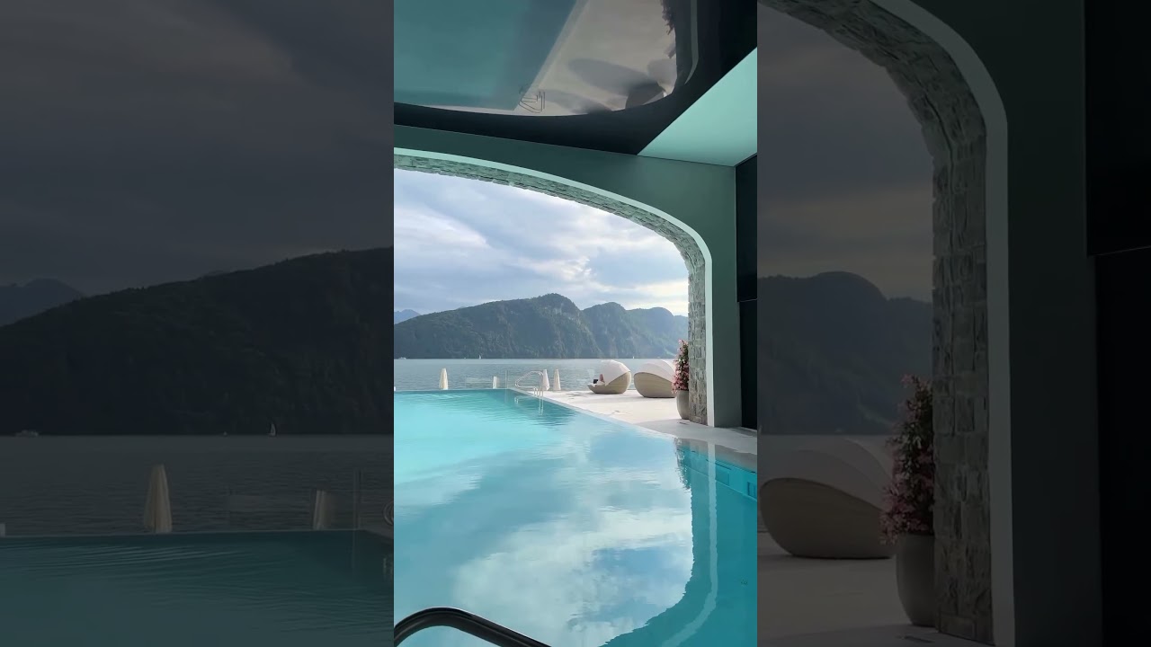 Relax at Park Hotel Vitznau, a luxurious lakeside retreat. 🎥: @jetlaggednae #Switzerland #Hotel