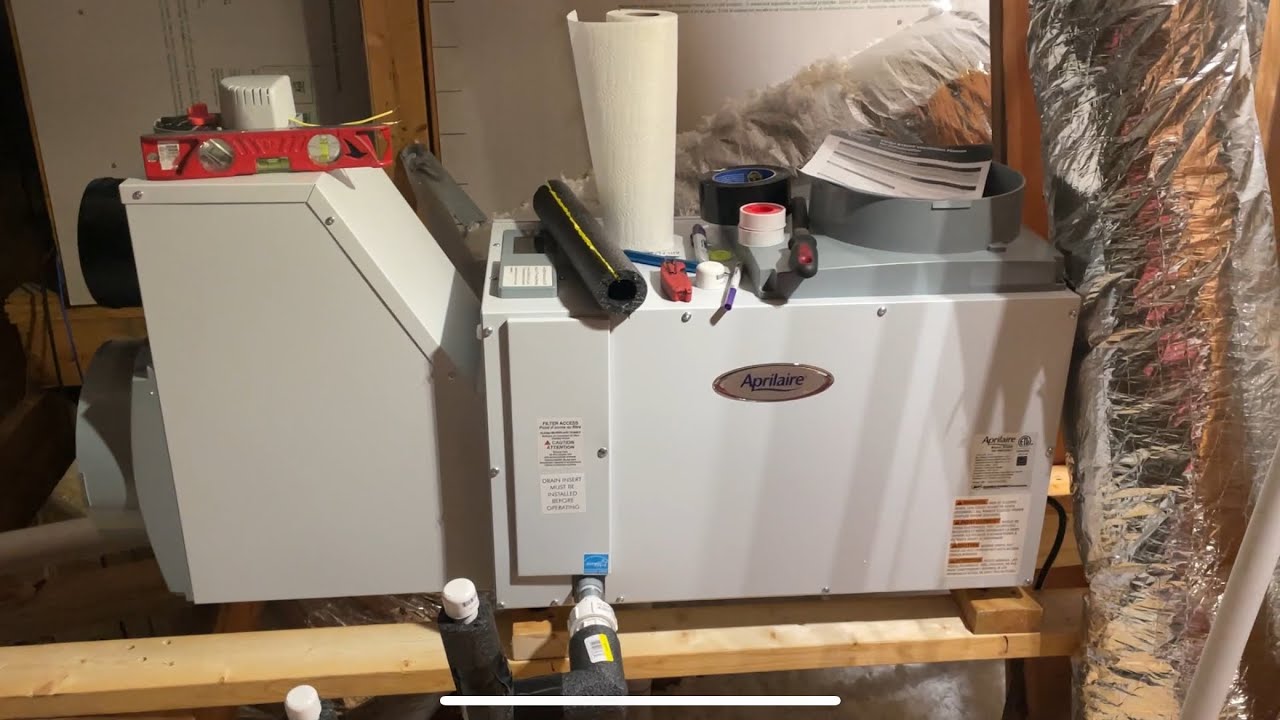 Aprilaire Dehumidifer install, E100V 8190FF