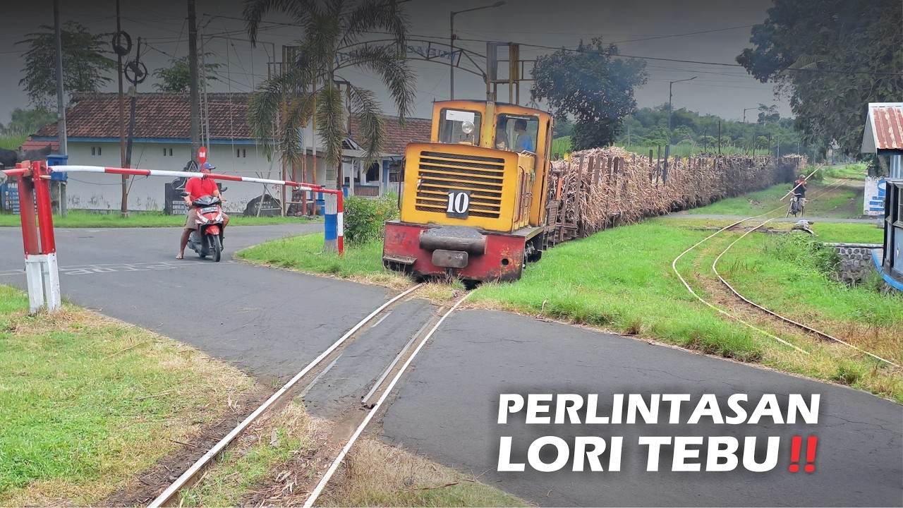Perlintasan DoubleTrack Kereta Tebu PG Semboro
