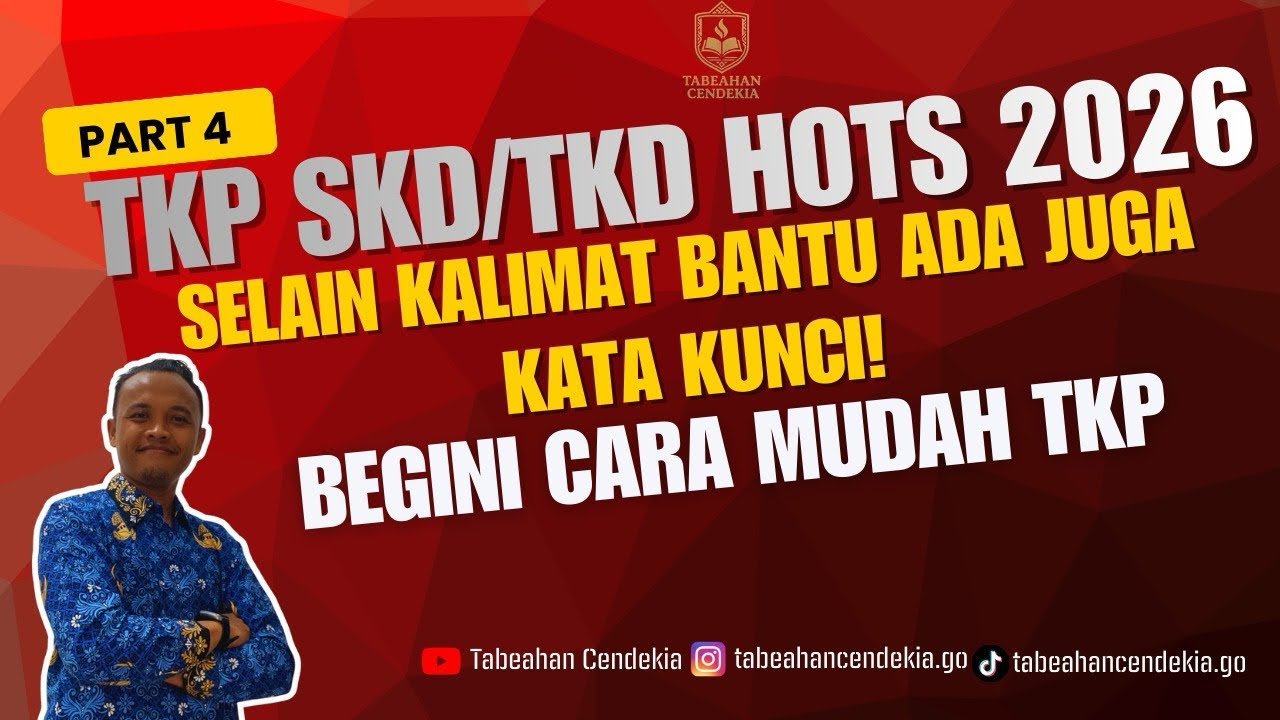 𝗙𝗢𝗞𝗨𝗦 𝗧𝗞𝗣 𝗦𝗞𝗗 #𝟰| Begini Cara Mudah Menyelesaikan Soal TKP😲