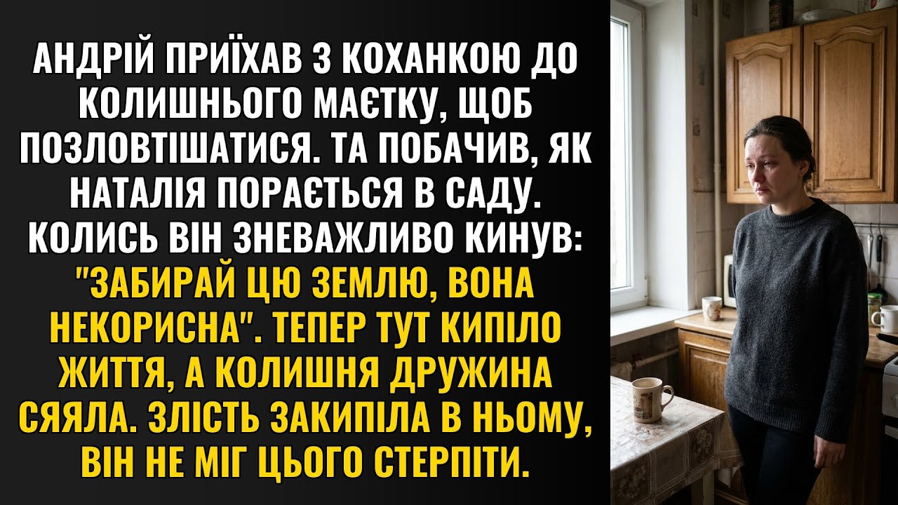 Андрій приїхав з коханкою до колишнього маєтку, щоб позловтішатися. Та побачив, як Наталія