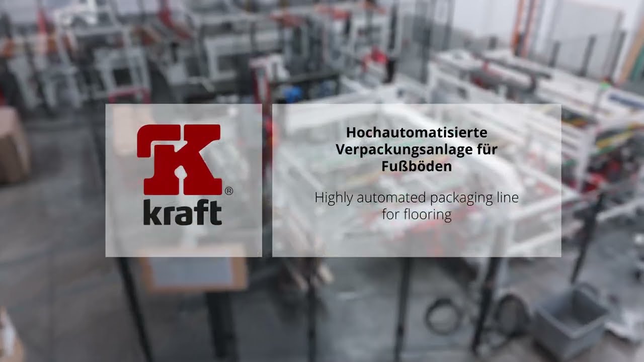 Kraft Verpackungslinie für Fußböden