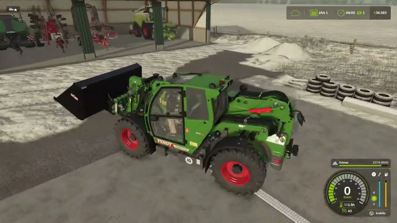 Räumen von Schnee und Verkauf von Milch I in Schwesing Bahnhof Farming Simulator 25 Episode 10