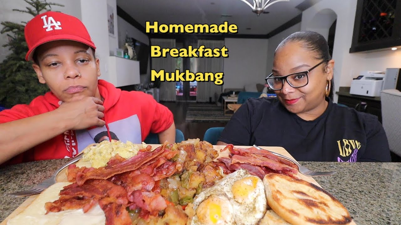 HOMEMADE BREAKFAST MUKBANG WITH A VERY STRANGE PERSON