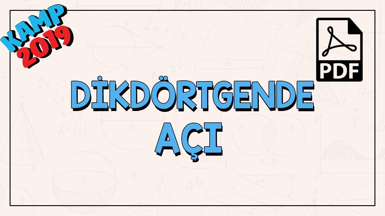 Dikdörtgende Açı ve Köşegen Özellikleri